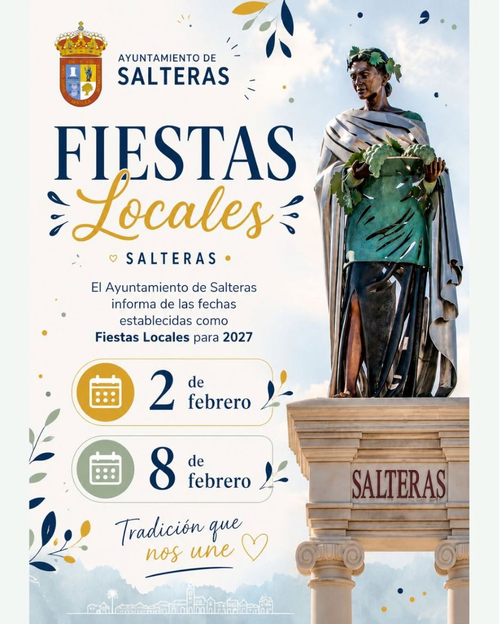  Estas serán las Fiestas Locales para 2027 en Salteras