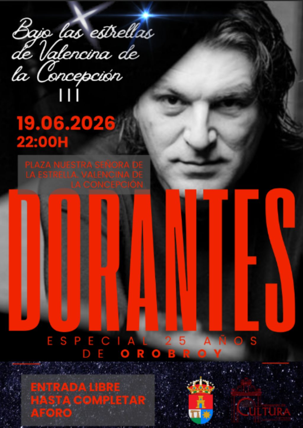 Dorantes celebra en Valencina los 25 años de Orobroy con un concierto al aire libre bajo las estrellas