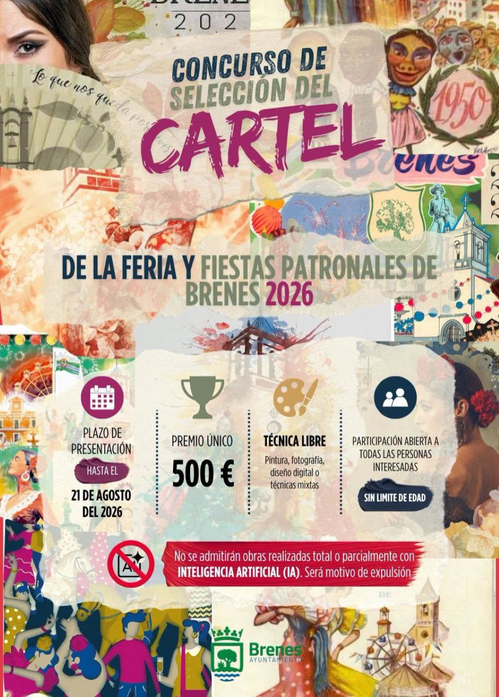Brenes abre el plazo para participar en el Concurso de Selección del Cartel de la Feria y Fiestas Patronales de 2026