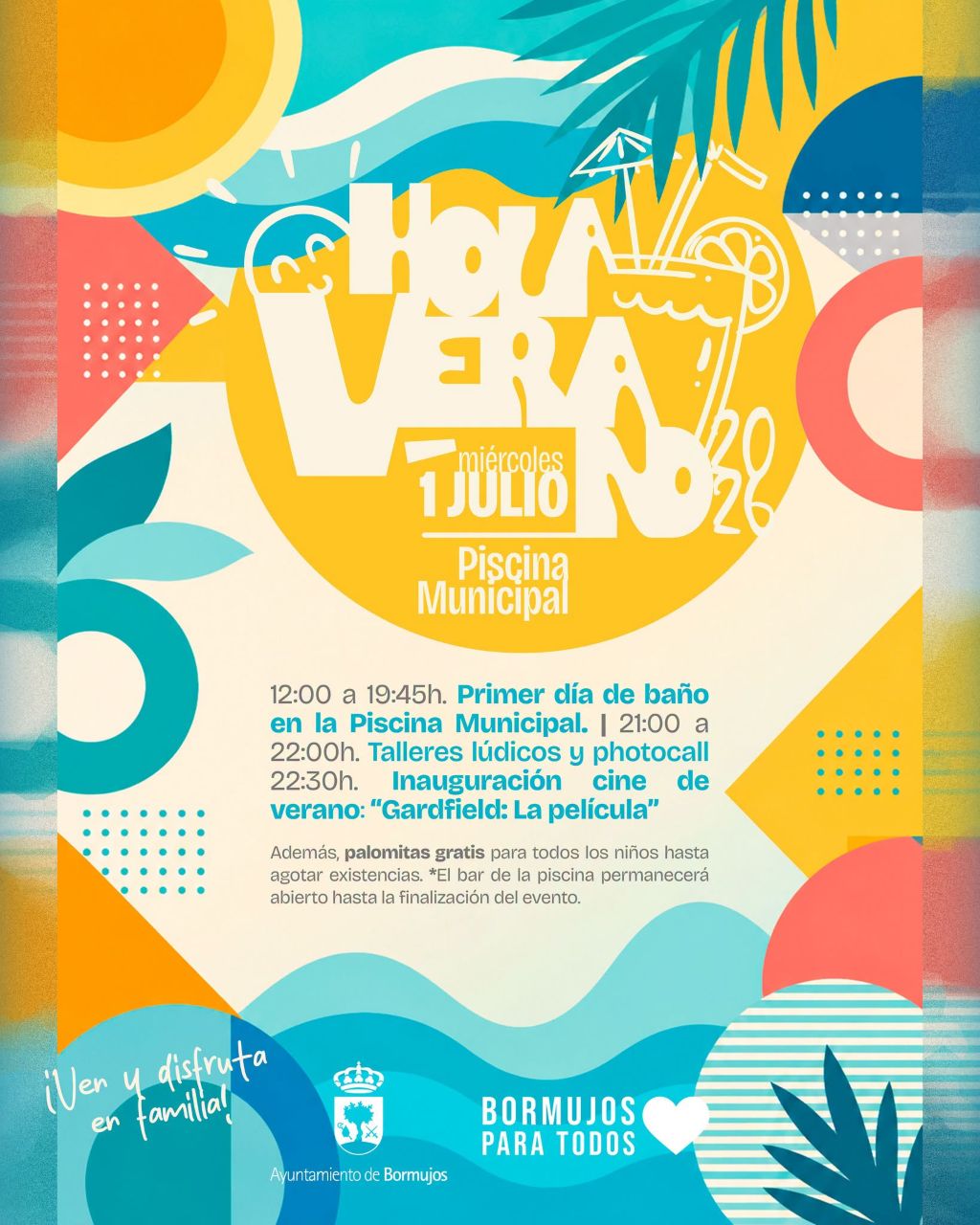 Bormujos estrena su Cine de Verano en la Piscina Municipal