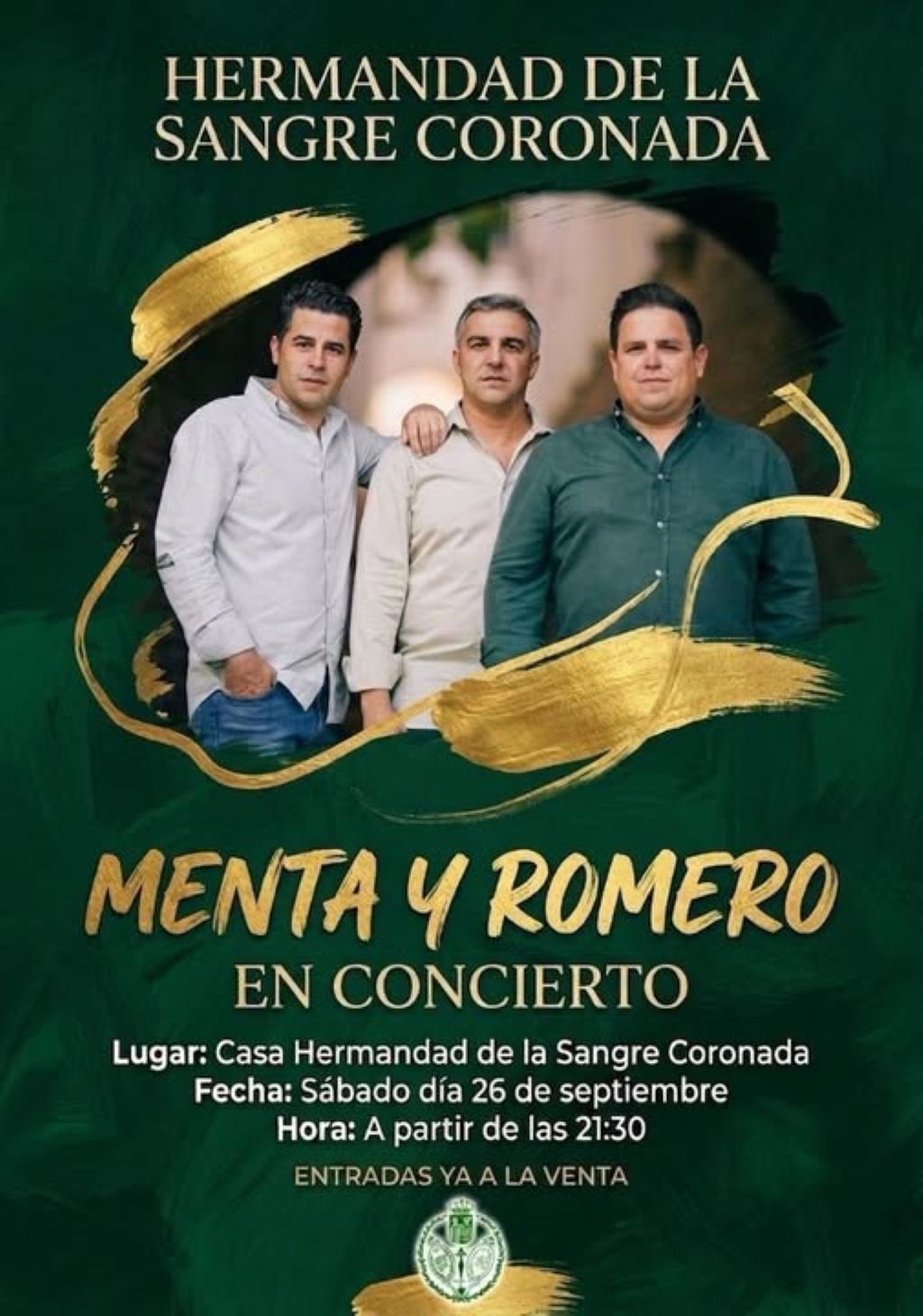 Menta y Romero pondrá el broche de oro a las fiestas de septiembre de la Hermandad de la Sangre de Huévar