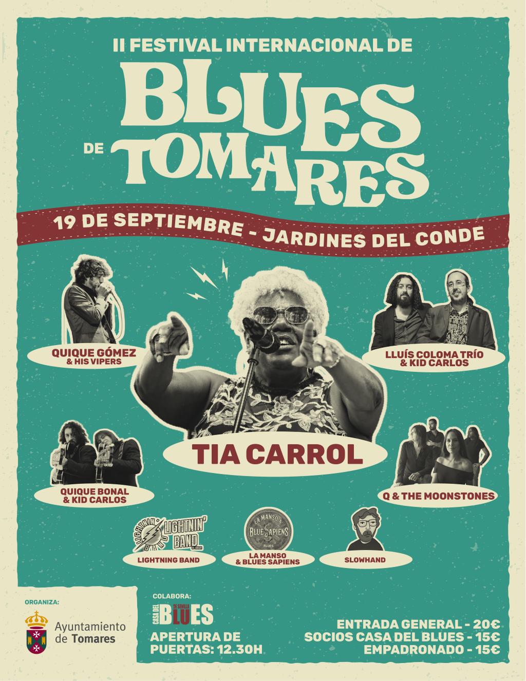 El II Festival Internacional de Blues de Tomares pone a la venta las entradas para el concierto de Tia Carroll