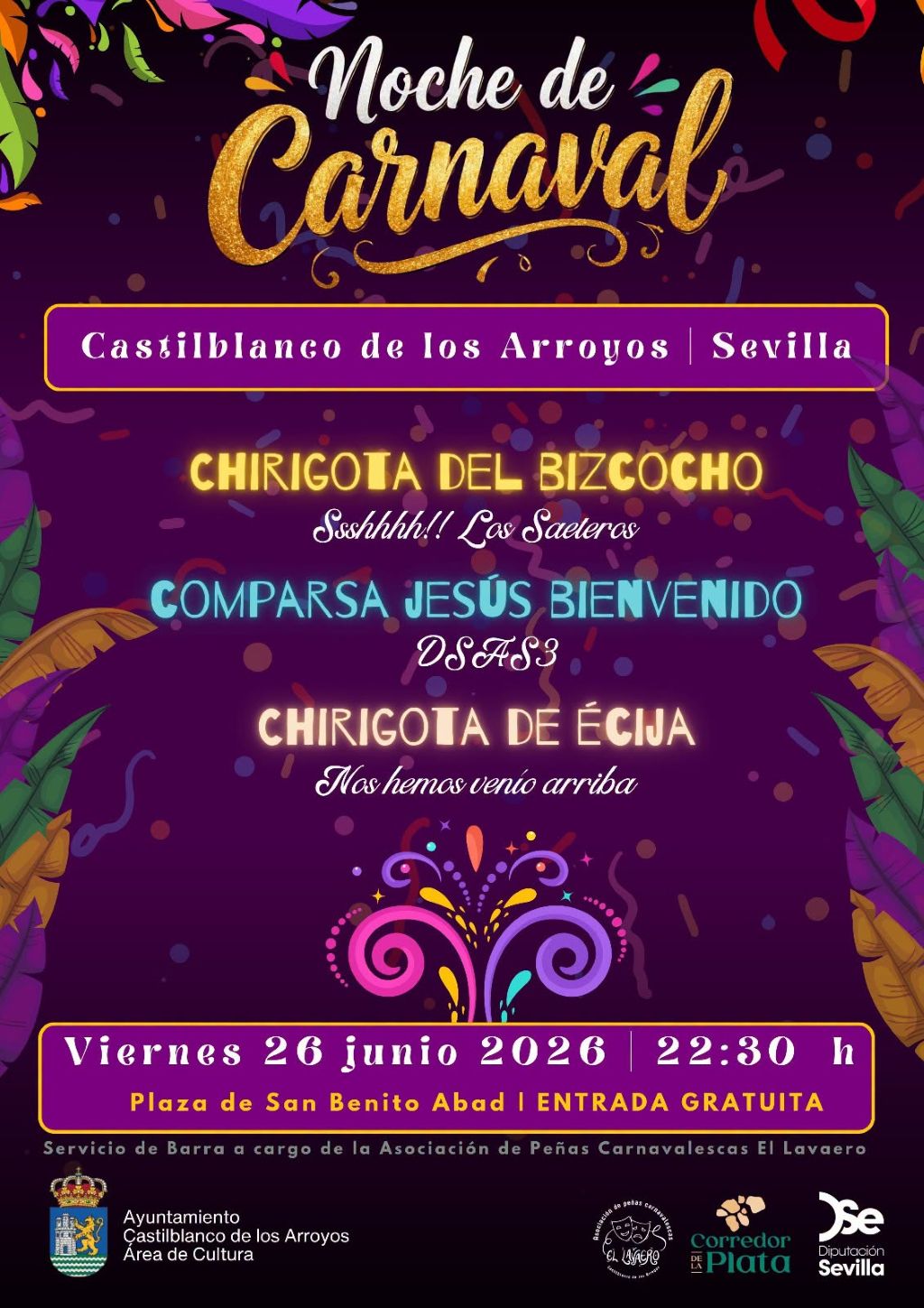 Castilblanco de los Arroyos acoge una gran noche de Carnaval y fútbol