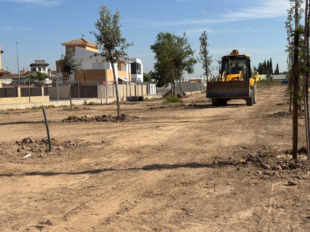 Avanza la tercera fase de las obras del parque Joaquín Herrera de Coria del Río