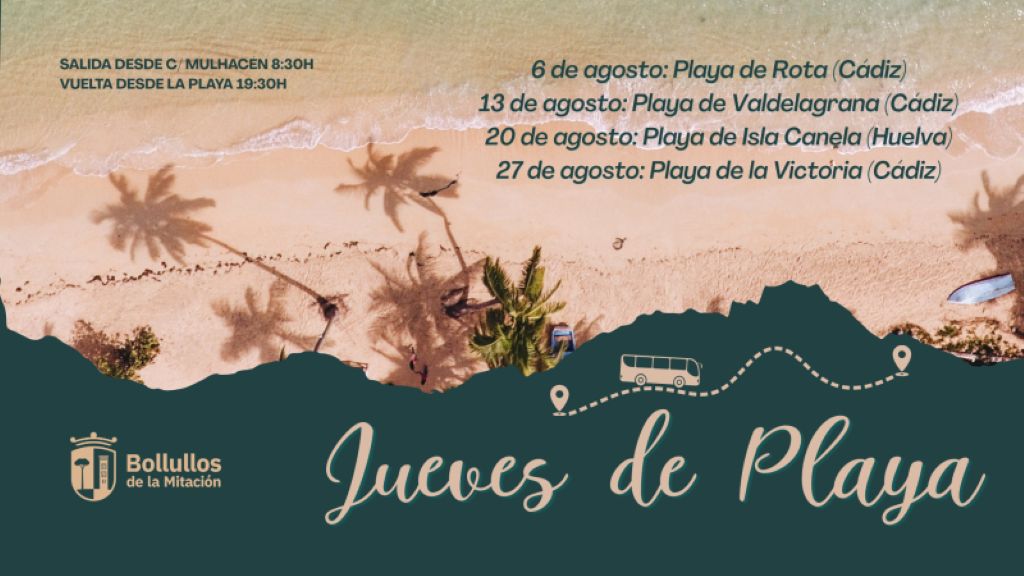 Bollullos de la Mitación recupera sus ‘Jueves de Playa’ con excursiones gratuitas a la costa andaluza