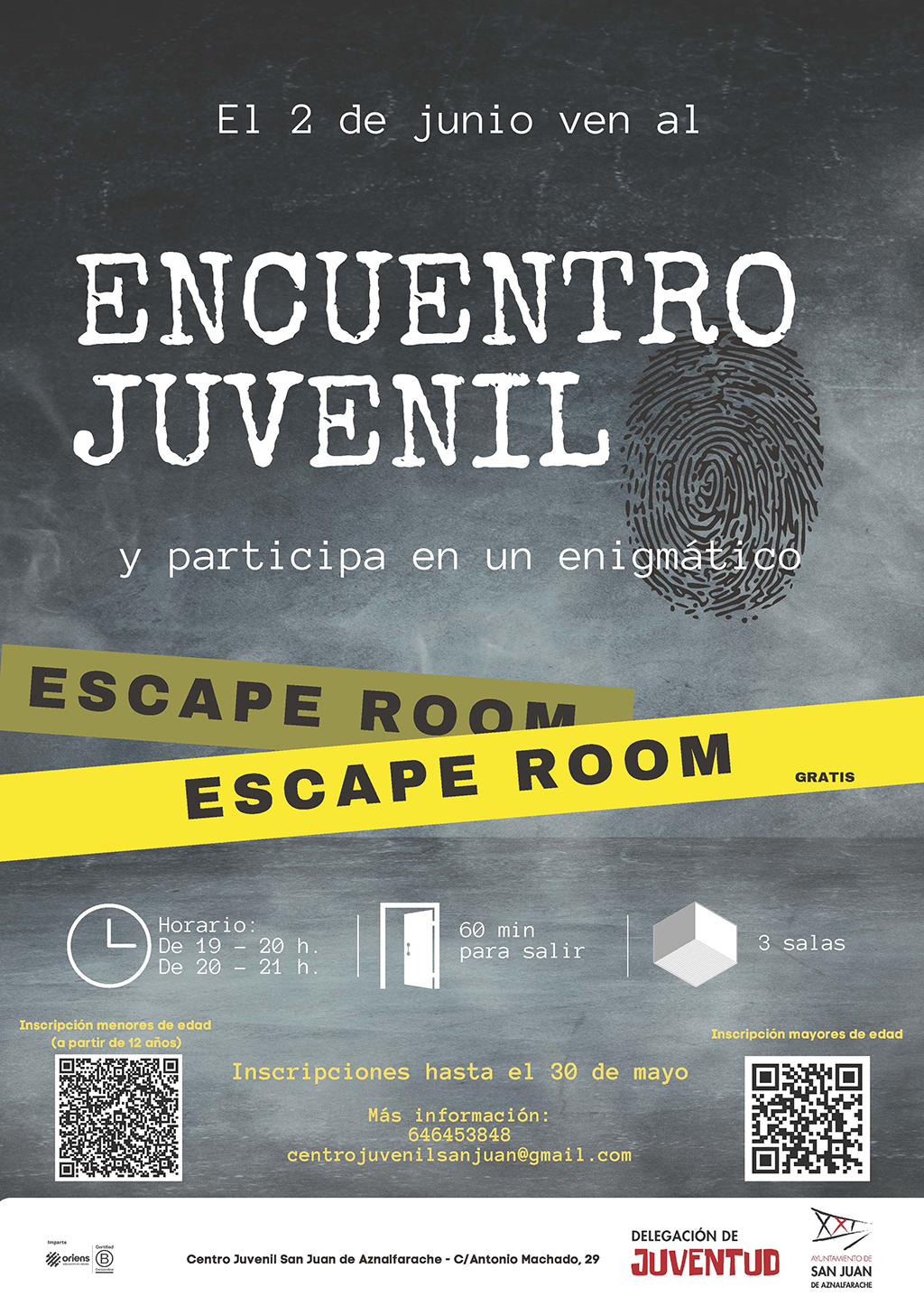 San Juan invita a los jóvenes a participar en un misterioso Escape Room