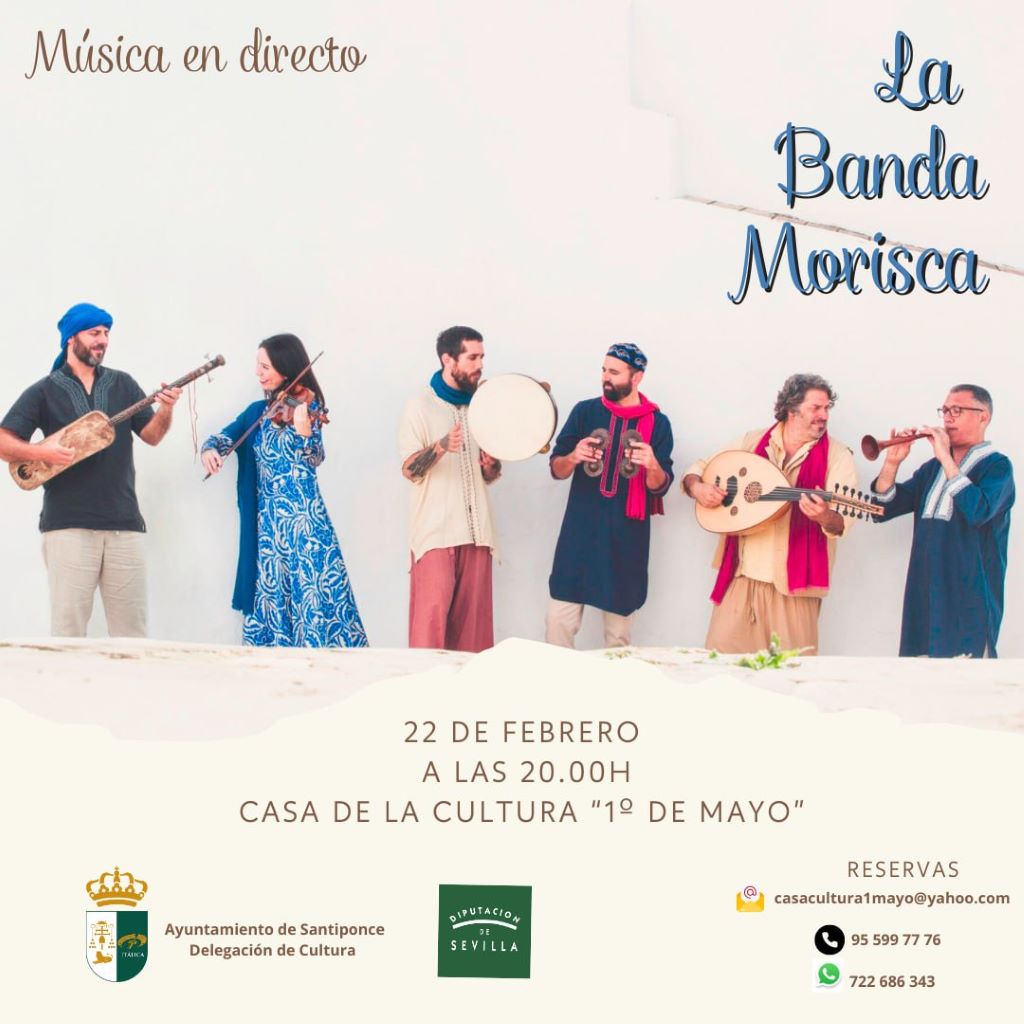 Flamenco, rock y músicas mediterráneas llegan a Santiponce con La Banda Morisca