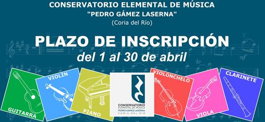 Abierto el plazo de inscripción en el Conservatorio Elemental de Música 'Pedro Gámez Laserna' 