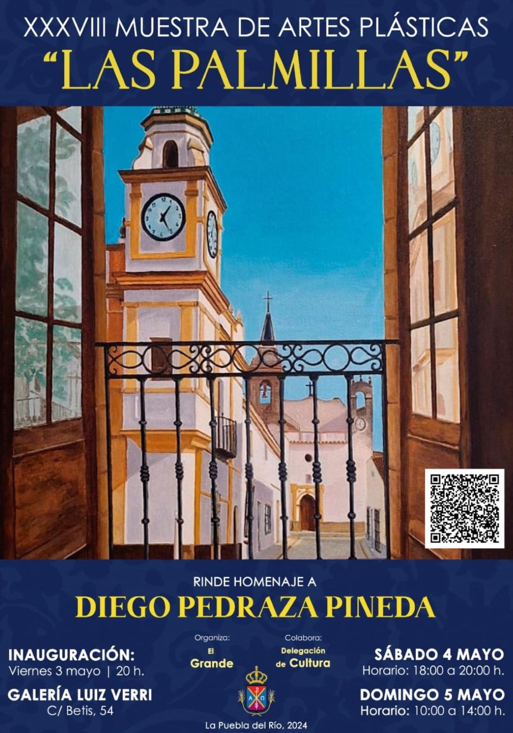 La XXXVIII Muestra de Artes Plásticas 'Las Palmillas' rinde homenaje a Diego Pedraza en La Puebla