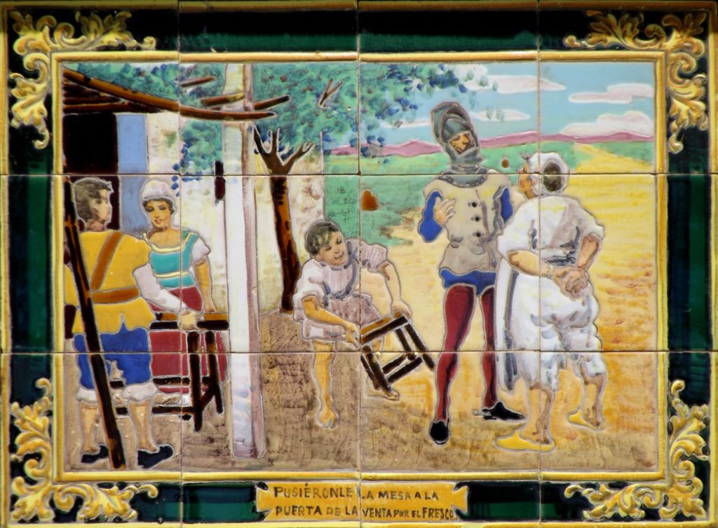 Aznalcázar difunde la imagen de un antiguo azulejo relacionado con El Quijote 