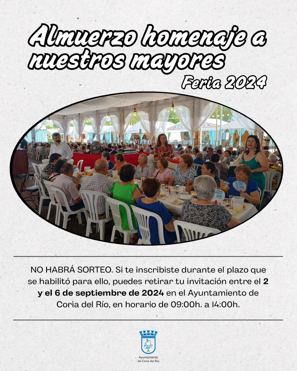 Coria homenajea a sus mayores con el tradicional almuerzo en la Feria