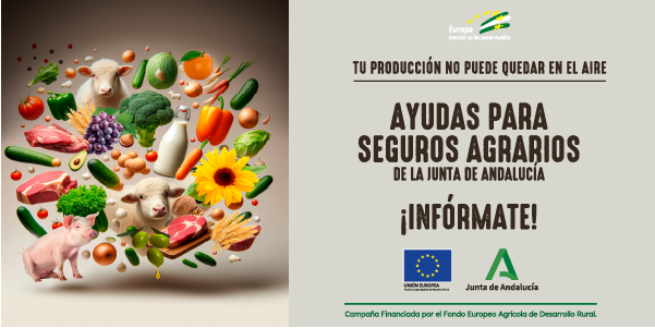 La Junta de Andalucía impulsa ayudas ligadas a la contratación de seguros agrarios dirigidas a agricultores y ganaderos