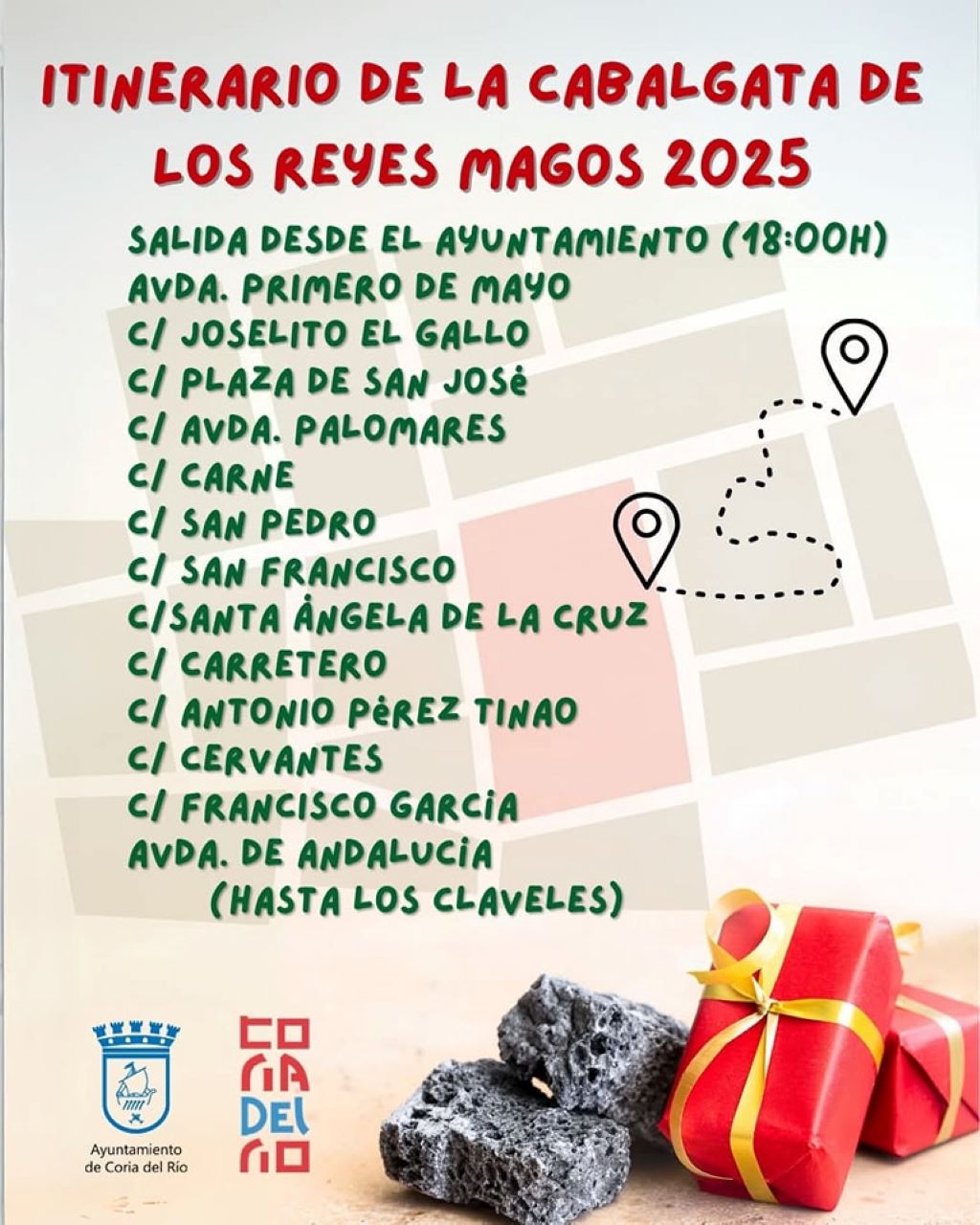 Coria se prepara para la llegada de los Reyes Magos y publica el recorrido de la Cabalgata