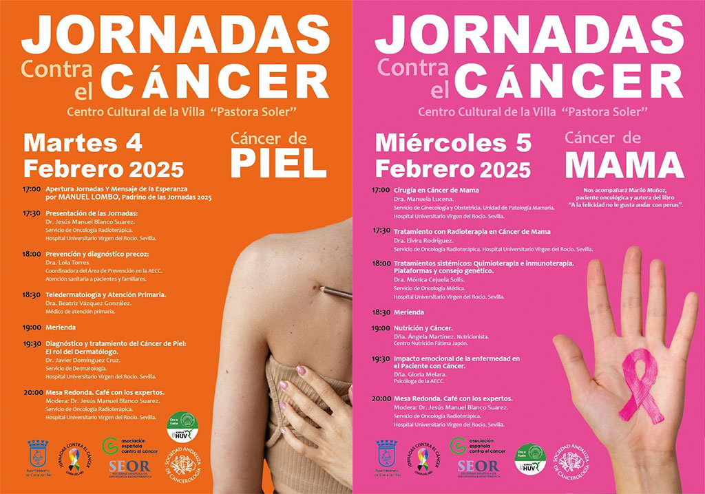 Cáncer de piel y cirugía en cáncer de mama, las temáticas que abordarán las jornadas que se organizan en Coria del Río