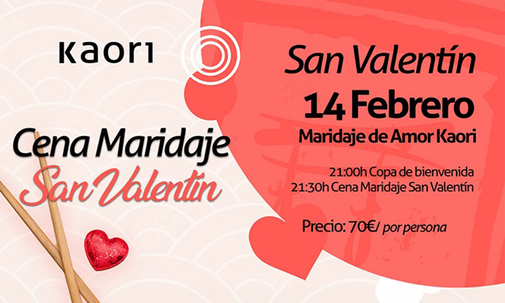 Kaori, el restaurante japonés del Casino Admiral, presenta su exclusiva Cena Maridaje de San Valentín