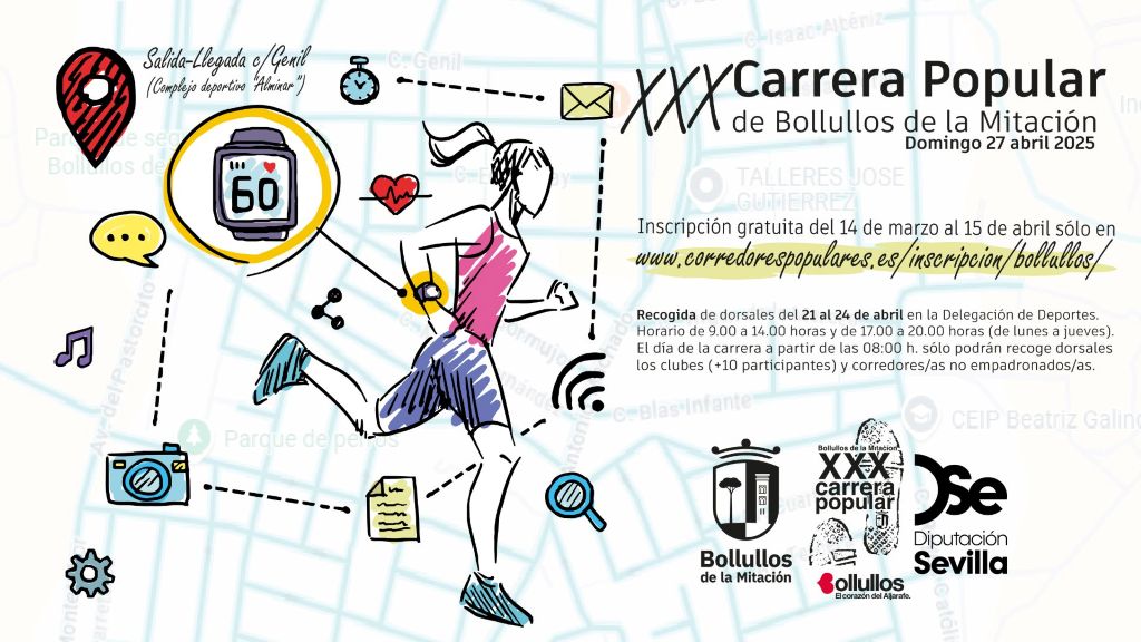 Abierto el Plazo de Inscripción para la XXX Carrera Popular de Bollullos de la Mitación